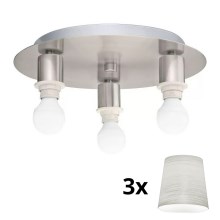 Eglo - LED Plafondlamp MY CHOICE 3xE14/4W/230V chroom/crème