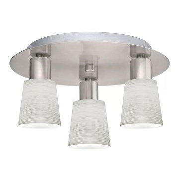 Eglo - LED Plafondlamp MY CHOICE 3xE14/4W/230V mat chroom/crème