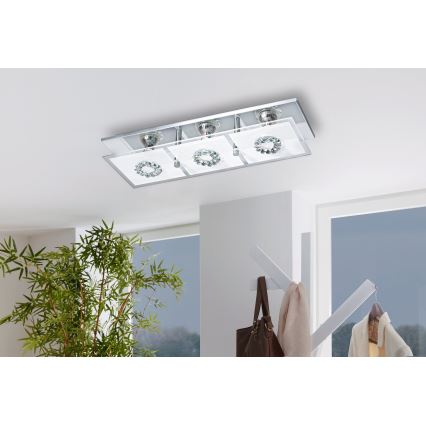Eglo - LED Plafondlamp RONCATO 3x GU10 / 3W / 230V