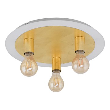 Eglo - LED Plafondverlichting 3xE27/4W/230V gouden