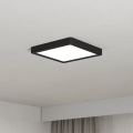Eglo - LED Plafonnier LED/10,5W/230V 2700/4000/6500K 22x22cm noir