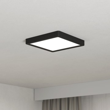 Eglo - LED Plafonnier LED/10,5W/230V 2700/4000/6500K 22x22cm noir