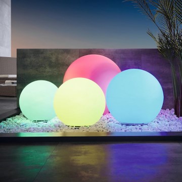 Eglo - LED RGB dimbare buitenlamp 1xE27/9W/230V 2700-6500K IP65 Ø600