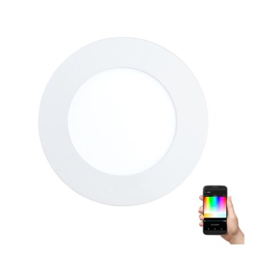 Eglo - LED RGB dimbare inbouwspot FUEVA-C LED/5,4 W/230 V Ø 12 cm