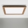 Eglo - LED RGBW Dimbaar bevestigd lichtpaneel SALOBRENA-C WOOD LED/30,5W/230V 2700-6500K 64x64 cm bruin + afstandsbediening