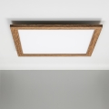 Eglo - LED RGBW dimbaar opbouwpaneel SALOBRENA-C WOOD LED/30,5W/230V 2700-6500K 64x64 cm bruin + afstandsbediening