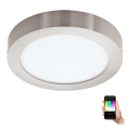Eglo - LED RGBW Dimbaar plafondlamp FUEVA-C LED/15,6W/230V Bluetooth