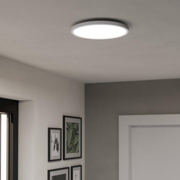 Eglo - LED RGBW Dimbare badkamer plafondlamp LED/13,9W/230V 2700-6500K diameter 30 cm IP44 wit ZigBee