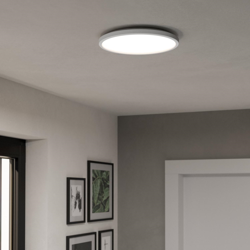 Eglo - LED RGBW Dimbare badkamer plafondlamp LED/13,9W/230V 2700-6500K diameter 30 cm IP44 wit ZigBee