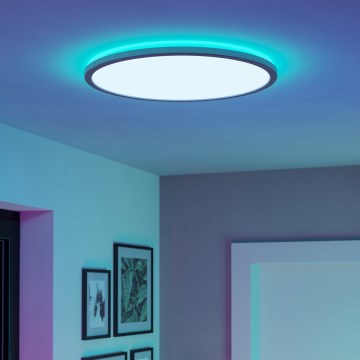 Eglo - LED RGBW Dimbare badkamer plafondlamp LED/16,8W/230V 2700-6500K diameter 50 cm IP44 wit ZigBee