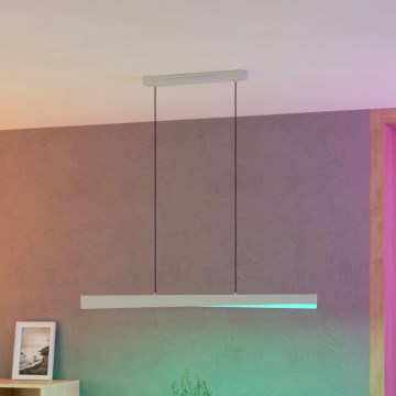 Eglo - LED RGBW dimbare hanglamp met kabelophanging LED/19W/230V 2700-6500K grijs