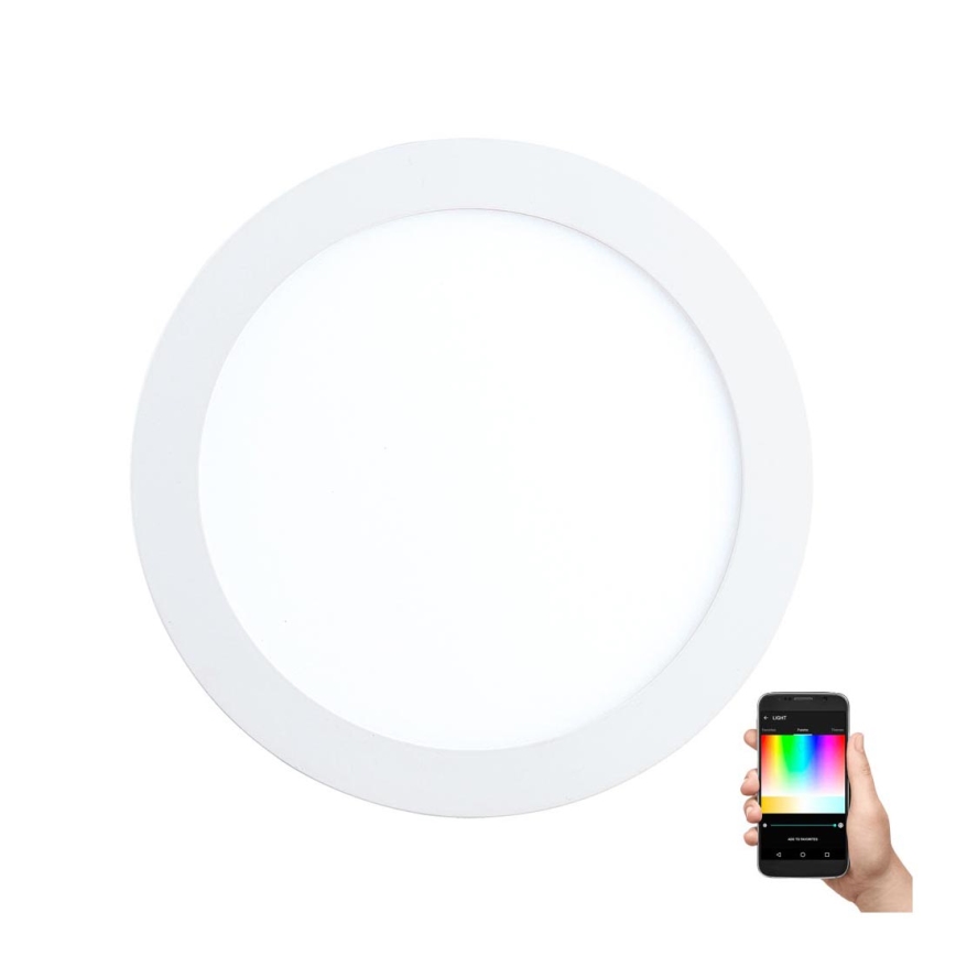 Eglo - LED RGBW dimbare inbouwspot FUEVA-C LED/15,6W/230V Ø 22,5 cm