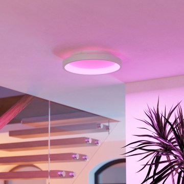 Eglo - LED RGBW dimbare plafondlamp LED/19,6W/230V 2700-6500K Ø35 cm wit