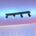 Eglo - LED RGBW dimbare spot 4xLED/3,7W/230V 2700-6500K zwart