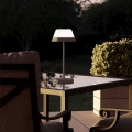Eglo - LED RGBW Dimbare Touch Buitenlamp 2-in-1 LED/1,5W/5V 2600 mAh IP54 Grijs