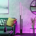 Eglo - LED RGBW Dimbare vloerlamp 2xLED/16W/230V zwart ZigBee