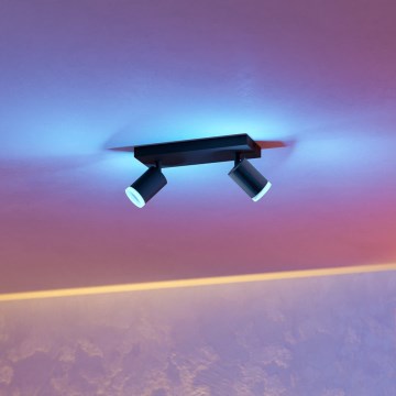 Eglo - LED RGBW Spot dimmable 2xLED/3,7W/230V 2700-6500K noir