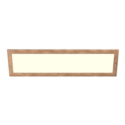 Eglo - LED RGBW Dimbaar opbouwpaneel SALOBRENA-C WOOD LED/34W/230V 2700-6500K 34x124 cm bruin + afstandsbediening