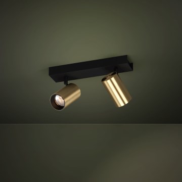 Eglo - LED spot 2xGU10/4,5W/230V 3000K zwart/goud
