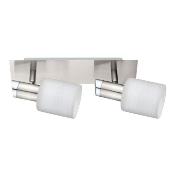 Eglo - LED spot MY CHOICE 2xE14/4W/230V mat chroom/wit
