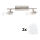 Eglo - LED spot MY CHOICE 2xE14/4W/230V mat chroom/wit