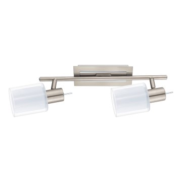Eglo - LED spot MY CHOICE 2xE14/4W/230V mat chroom/wit