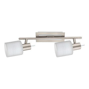 Eglo - LED spot MY CHOICE 2xE14/4W/230V mat chroom/wit