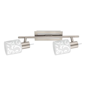 Eglo - LED spot MY CHOICE 2xE14/4W/230V mat chroom/wit