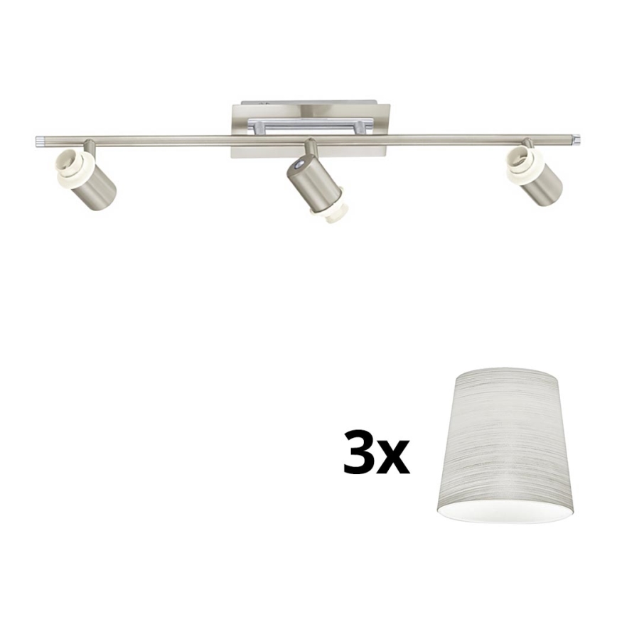 Eglo - LED spot MY CHOICE 3xE14/40W/230V mat chroom/crème