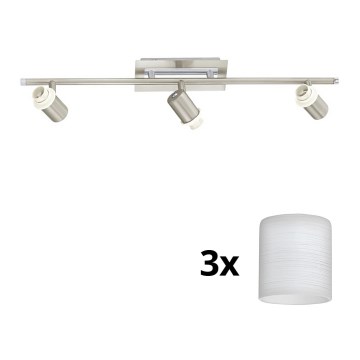 Eglo - LED spot MY CHOICE 3xE14/40W/230V mat chroom/wit