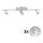 Eglo - LED spot MY CHOICE 3xE14/40W/230V mat chroom/wit/zwart