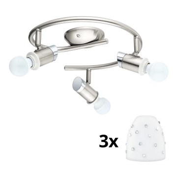 Eglo - LED spot MY CHOICE 3xE14/4W/230V  mat chroom/wit