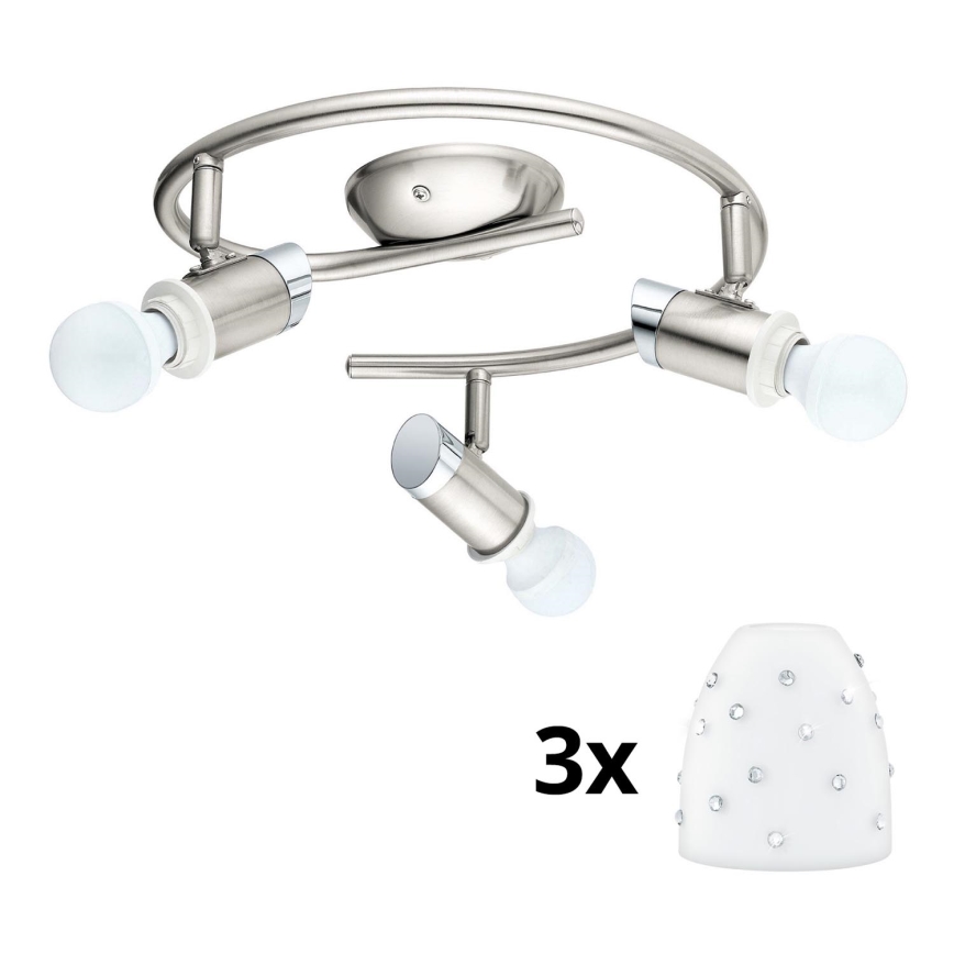 Eglo - LED spot MY CHOICE 3xE14/4W/230V  mat chroom/wit