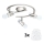Eglo - LED spot MY CHOICE 3xE14/4W/230V  mat chroom/wit
