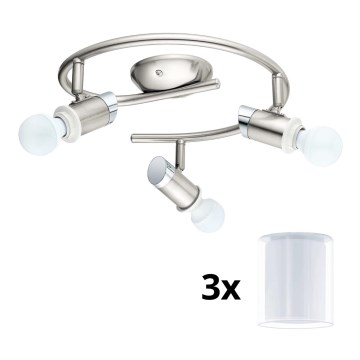 Eglo - LED spot MY CHOICE 3xE14/4W/230V  mat chroom/wit