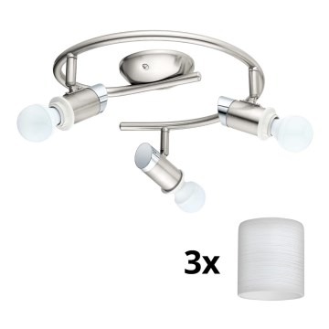 Eglo - LED spot MY CHOICE 3xE14/4W/230V  mat chroom/wit