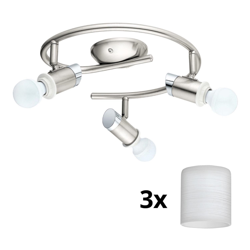 Eglo - LED spot MY CHOICE 3xE14/4W/230V  mat chroom/wit