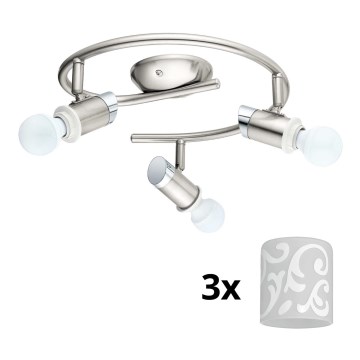 Eglo - LED spot MY CHOICE 3xE14/4W/230V  mat chroom/wit