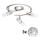 Eglo - LED spot MY CHOICE 3xE14/4W/230V  mat chroom/wit/zwart