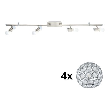 Eglo - LED spot MY CHOICE 4xE14/4W/230V mat chroom