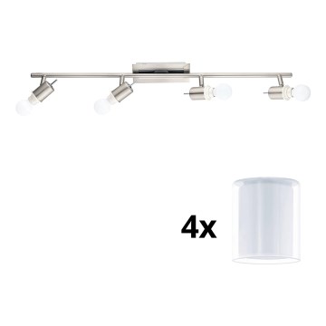 Eglo - LED spot MY CHOICE 4xE14/4W/230V mat chroom/wit