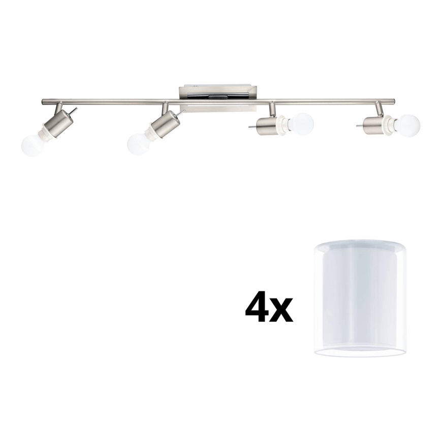 Eglo - LED spot MY CHOICE 4xE14/4W/230V mat chroom/wit