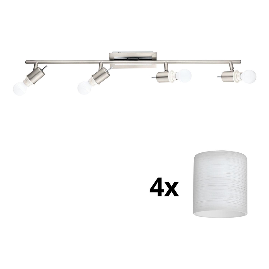 Eglo - LED spot MY CHOICE 4xE14/4W/230V mat chroom/wit