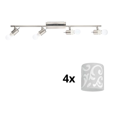 Eglo - LED spot MY CHOICE 4xE14/4W/230V mat chroom/wit