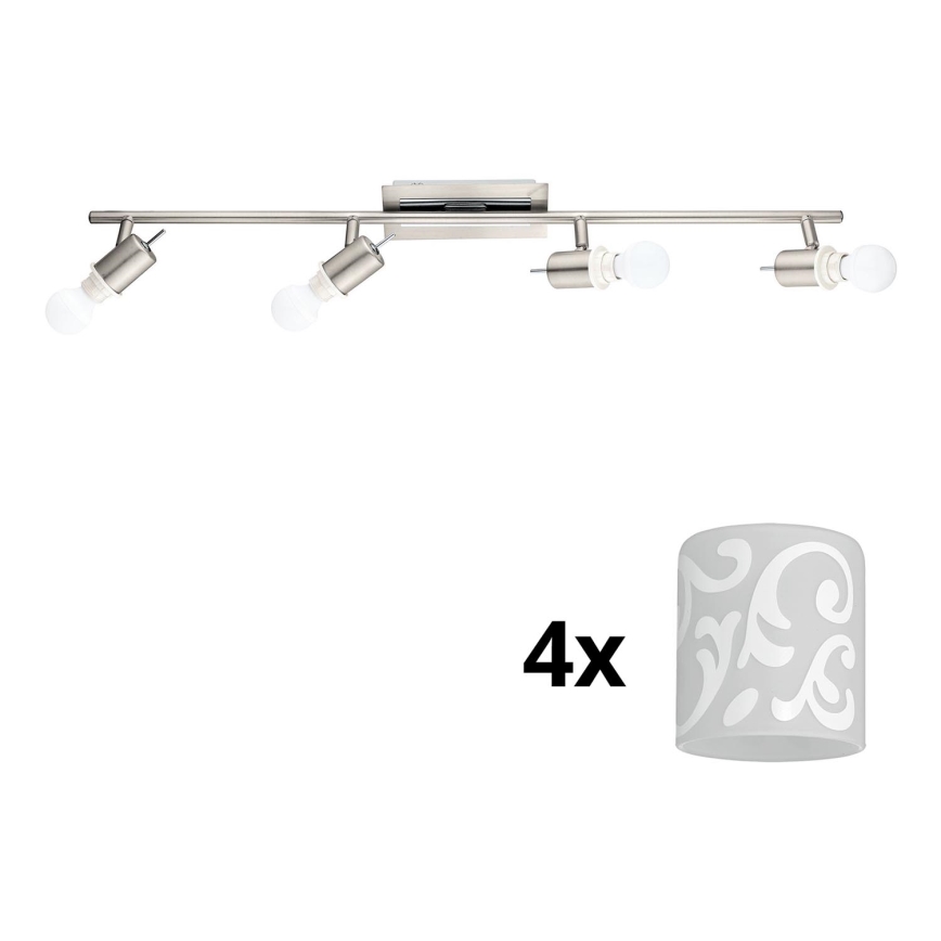 Eglo - LED spot MY CHOICE 4xE14/4W/230V mat chroom/wit