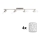 Eglo - LED spot MY CHOICE 4xE14/4W/230V mat chroom/wit