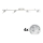 Eglo - LED spot MY CHOICE 4xE14/4W/230V  mat chroom/wit/zwart