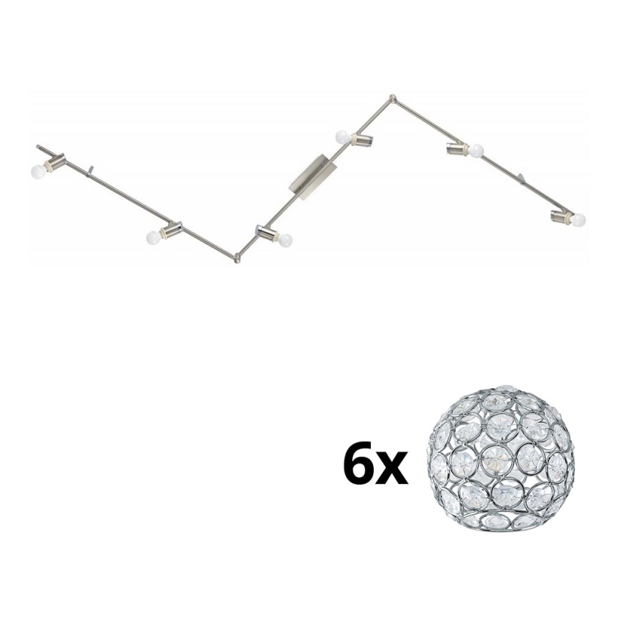 Eglo - LED spot MY CHOICE 6xE14/4W/230V mat chroom
