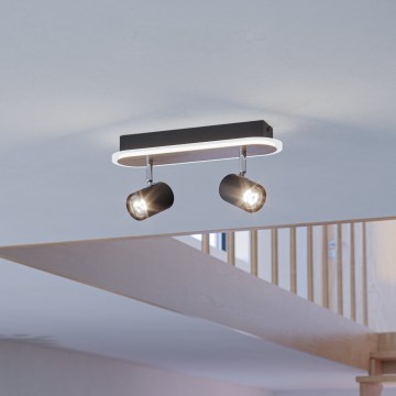 Eglo - LED-spotarmatuur LED/12W/230V bruin/zwart