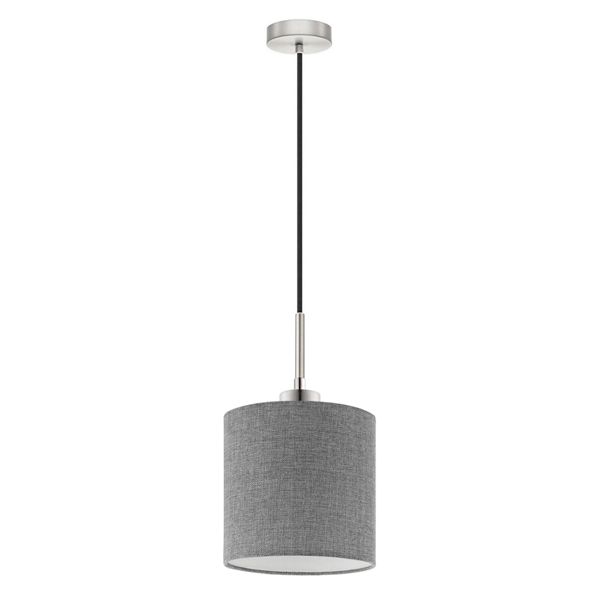 Eglo - LED Suspension sur câble TUNJA 1xE27/60W/230V grise